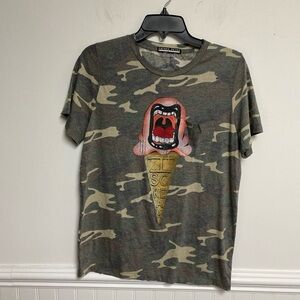 Princess Peter Women’s Camo T Shirt Short Sleeve Size M